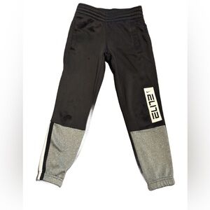 Kids Black and Gray Joggers Nike elite